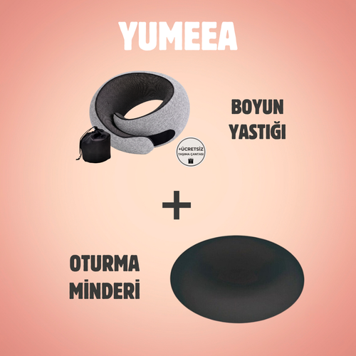 Tam Konfor Paketi (Seyahat Yastığı + Oturma Minderi)